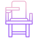 external Wooden-School-Chair-school-icongeek26-outline-gradient-icongeek26 icon