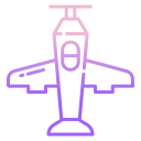 external airplane-toys-icongeek26-outline-gradient-icongeek26 icon