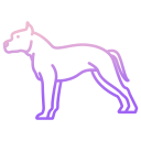 external american-staffordshire-terrier-dog-breeds-icongeek26-outline-gradient-icongeek26 icon