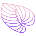 external anthurium-flower-icongeek26-outline-gradient-icongeek26 icon