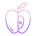 external apple-fruits-and-vegetables-icongeek26-outline-gradient-icongeek26 icon