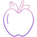 external apple-vegan-icongeek26-outline-gradient-icongeek26 icon