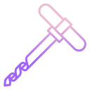 external auger-carpentry-icongeek26-outline-gradient-icongeek26-1 icon