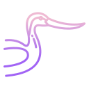 external avocet-birds-icongeek26-outline-gradient-icongeek26 icon