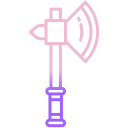 external axe-war-icongeek26-outline-gradient-icongeek26 icon