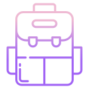 external backpack-camping-icongeek26-outline-gradient-icongeek26 icon