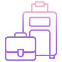 external baggage-airport-icongeek26-outline-gradient-icongeek26 icon