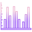 external bar-chart-data-analytics-icongeek26-outline-gradient-icongeek26 icon