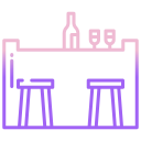 external bar-counter-bar-and-restaurant-icongeek26-outline-gradient-icongeek26 icon