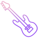 external bass-guitar-music-instruments-icongeek26-outline-gradient-icongeek26 icon