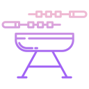 external bbq-camping-icongeek26-outline-gradient-icongeek26 icon