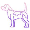 external beagle-dog-breeds-icongeek26-outline-gradient-icongeek26 icon