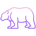 external bear-animal-body-icongeek26-outline-gradient-icongeek26 icon