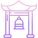 external bell-buddhism-icongeek26-outline-gradient-icongeek26 icon