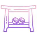 external bench-sauna-icongeek26-outline-gradient-icongeek26 icon