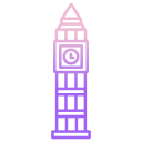 external big-ben-landmarks-icongeek26-outline-gradient-icongeek26 icon