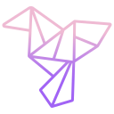 external bird-origami-icongeek26-outline-gradient-icongeek26 icon