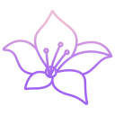 external bluebell-flower-icongeek26-outline-gradient-icongeek26 icon