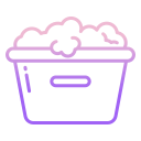 external bucket-laundry-icongeek26-outline-gradient-icongeek26 icon