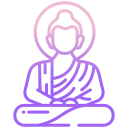 external buddha-buddhism-icongeek26-outline-gradient-icongeek26 icon