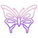 external butterfly-colombia-icongeek26-outline-gradient-icongeek26 icon