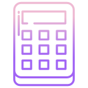 external calculator-education-icongeek26-outline-gradient-icongeek26 icon