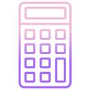 external calculator-home-appliances-icongeek26-outline-gradient-icongeek26 icon