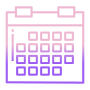 external calendar-user-interface-icongeek26-outline-gradient-icongeek26 icon