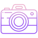external camera-travel-accessories-icongeek26-outline-gradient-icongeek26 icon