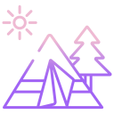 external camping-alaska-icongeek26-outline-gradient-icongeek26 icon