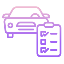 external car-car-service-icongeek26-outline-gradient-icongeek26-1 icon