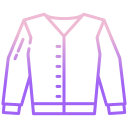 external cardigan-clothes-icongeek26-outline-gradient-icongeek26 icon