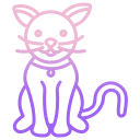 external cat-pet-care-icongeek26-outline-gradient-icongeek26 icon