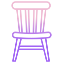 external chair-retro-icongeek26-outline-gradient-icongeek26 icon