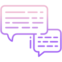 external chat-communication-icongeek26-outline-gradient-icongeek26 icon