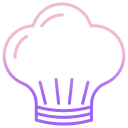 external chef-hat-kitchen-icongeek26-outline-gradient-icongeek26-1 icon