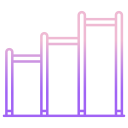 external chin-up-bar-playground-icongeek26-outline-gradient-icongeek26 icon