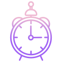 external clock-retro-icongeek26-outline-gradient-icongeek26 icon