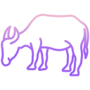 external cow-animal-body-icongeek26-outline-gradient-icongeek26 icon