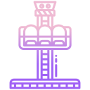 external drop-tower-amusement-park-icongeek26-outline-gradient-icongeek26 icon