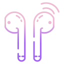 external earphones-devices-icongeek26-outline-gradient-icongeek26 icon