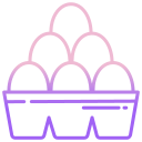 external egg-carton-agriculture-icongeek26-outline-gradient-icongeek26 icon