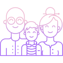 external family-family-icongeek26-outline-gradient-icongeek26-1 icon