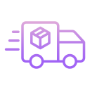 external fast-logistics-delivery-icongeek26-outline-gradient-icongeek26 icon