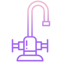 external faucet-plumbing-icongeek26-outline-gradient-icongeek26 icon