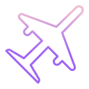 external flight-airport-icongeek26-outline-gradient-icongeek26 icon