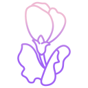 external flower-flower-icongeek26-outline-gradient-icongeek26-2 icon