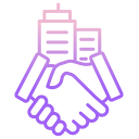 external hand-shake-due-diligence-icongeek26-outline-gradient-icongeek26 icon