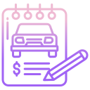 external invoice-car-parts-and-service-icongeek26-outline-gradient-icongeek26 icon