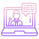 external laptop-politic-icongeek26-outline-gradient-icongeek26 icon